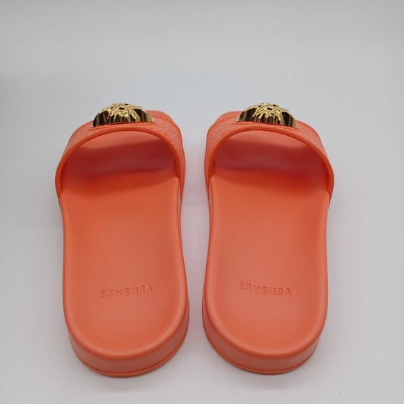 Versace Medusa Rubber Pool Slides Sandals - Picture 3 of 8